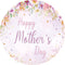 Fondos redondos para el día de la madre, fondo circular para fiesta de la madre, cubiertas de cumpleaños 
