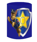 Paw Patrol Round Backdrop Boys Birthday Circle Background Covers Cylinder Plinth Covers