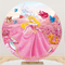 Disney Princess Party Background Decors Round Shape Girls Birthday Circle Photo Backdrop