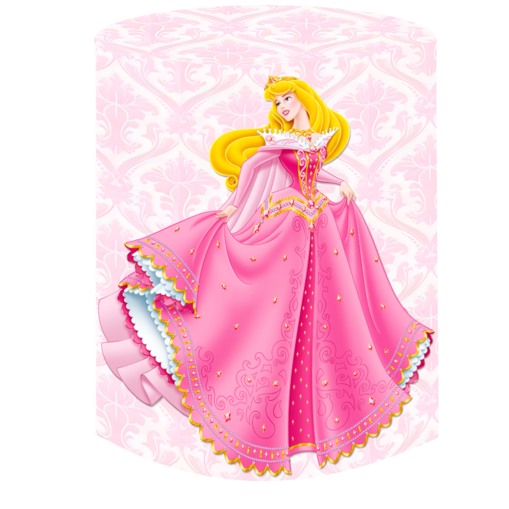 Disney Princess Party Background Decors Round Shape Girls Birthday Circle Photo Backdrop