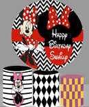 Minnie Mouse Round Backdrop