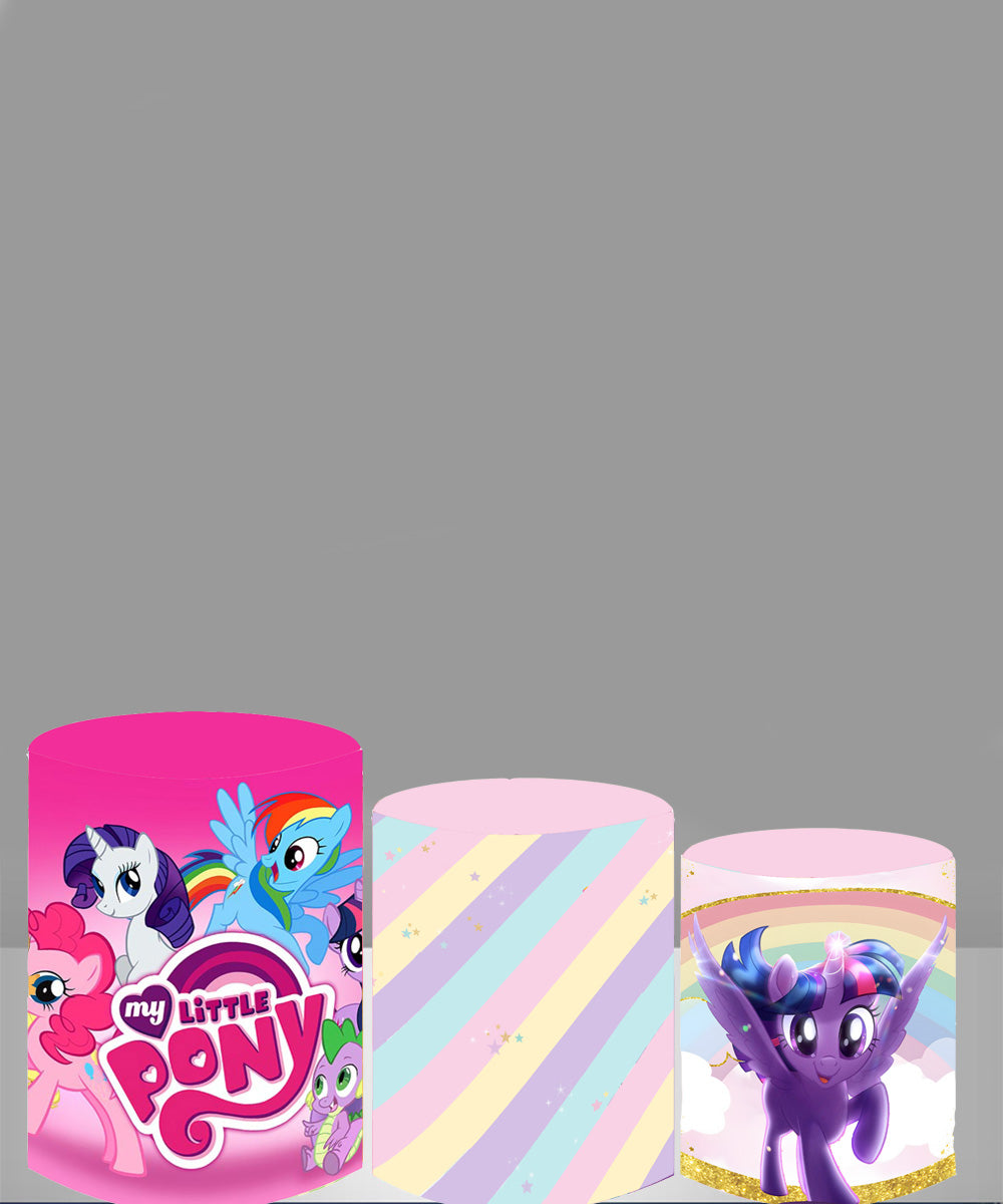 My Little Pony Round Backdrop Girls Birthday 
