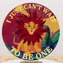 Personalize Name The Lion King Round Backdrops Kids Birthday Party Circle Background Birthday Covers