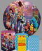 Personalize Toy Story Round Backdrops Boys Birthday Party Circle Background Birthday Cake Table Banner Covers