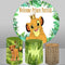 Personalize The Lion King Simba Round Backdrop Boy 1st Birthday Circle ...
