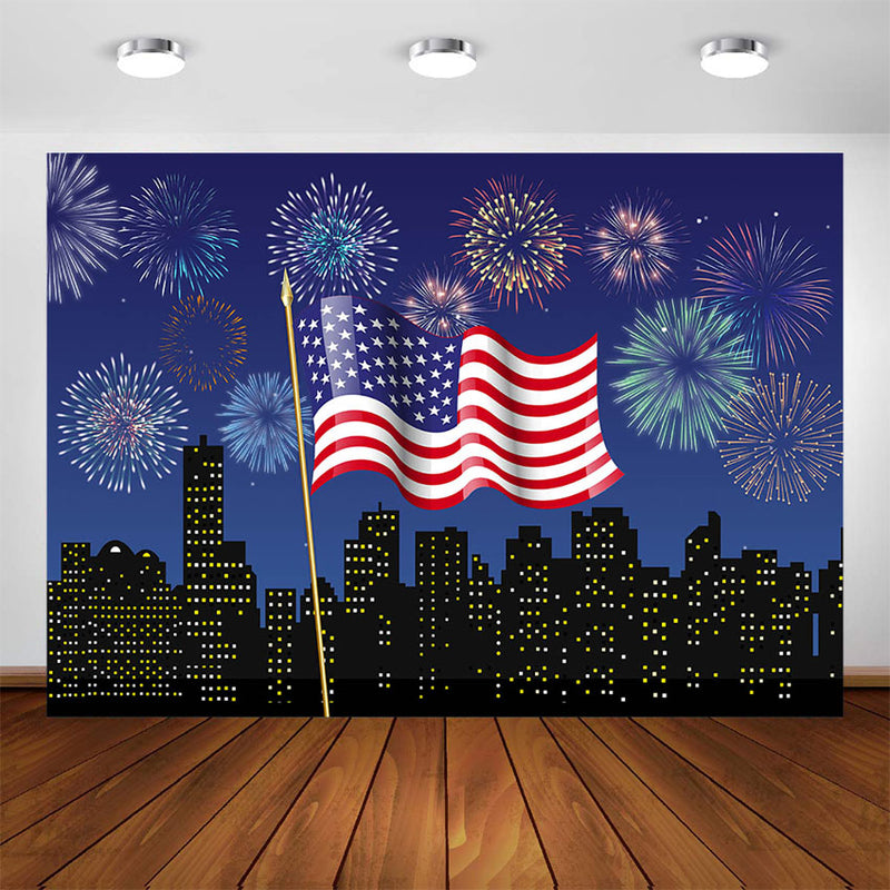 4th of July Independence Day American Flag Photography Backdrop Newborn Baby Photo Background Party Decoration Banner Supplies