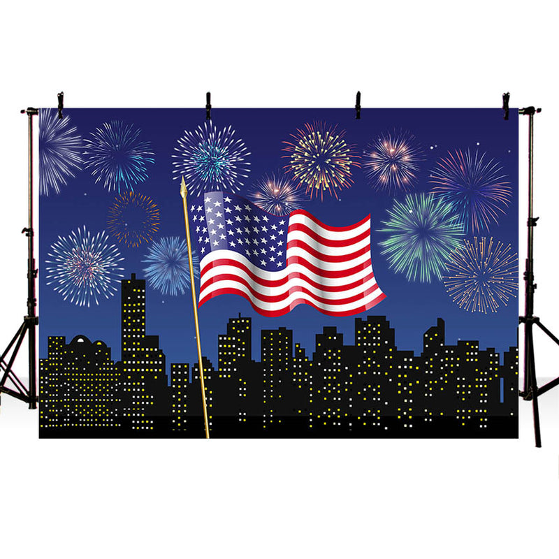 4 de julio Día de la Independencia bandera americana fotografía telón de fondo bebé recién nacido foto fondo fiesta decoración Banner suministros