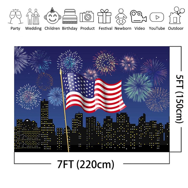 4 juillet fête de l'indépendance drapeau américain photographie toile de fond nouveau-né bébé Photo fond fête décoration bannière fournitures