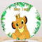 Personalize The Lion King Simba Round Backdrop Boy 1st Birthday Circle ...