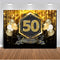 50th happy birthday party background for photo booth studio gold glitter backdrop for photography studio balloons party decor