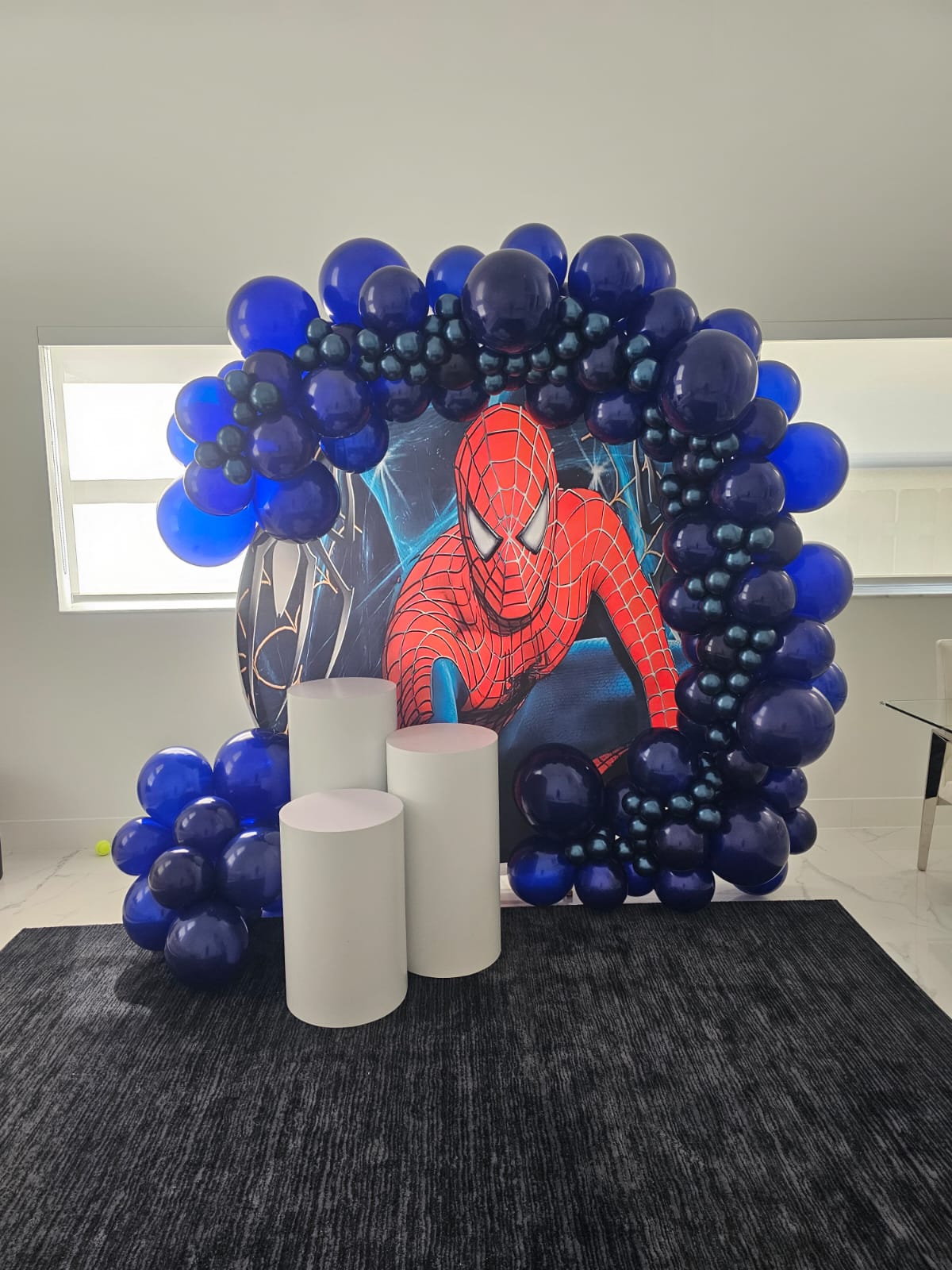 Custom Round Backdrop Decoration Boys Birthday Party Circle Cover Photo Background Cylinder Plinth Covers