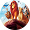 The Lion King Simba Round Backdrops Boys Birthday Circle Background Ca ...