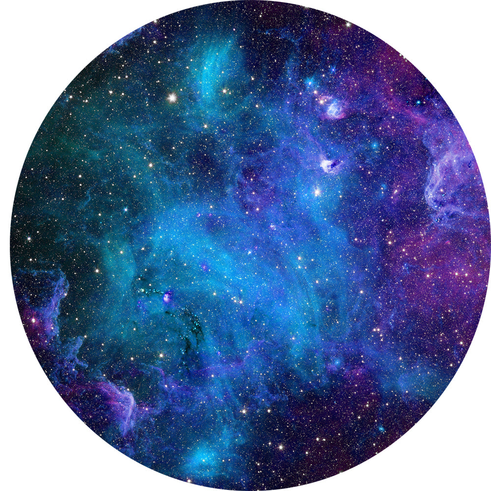 Outer Space Round Backdrops Galaxy Starry Sky Girls Birthday Circle Background Twinkle Twinkle Little Star Cake Party Table Banner Covers