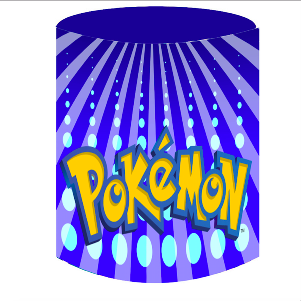 Pokémon Party Round Backdrop