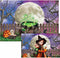 Halloween Witch Backdrop Magical Hallowmas Eve Pumkins Wizard Photography Background Horror Creepy Scary Cauldron Bat Magic Kids Party