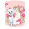 Round Fabric Backdrop With Elastic Disney Pink Marie Cat Girls Birthday Baby Shower Party Decorations Background