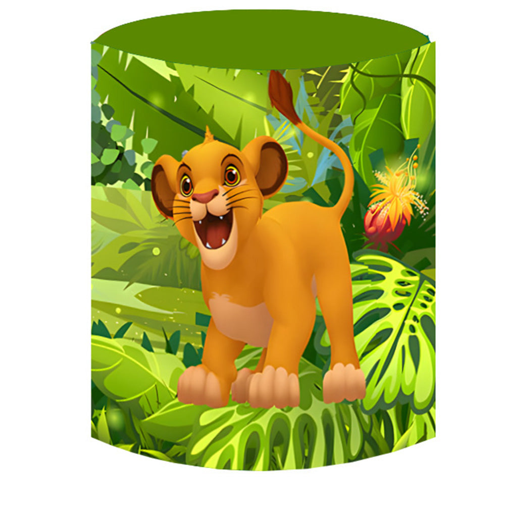 The Lion King Round Backdrop Cover Cylinder Plinth Covers