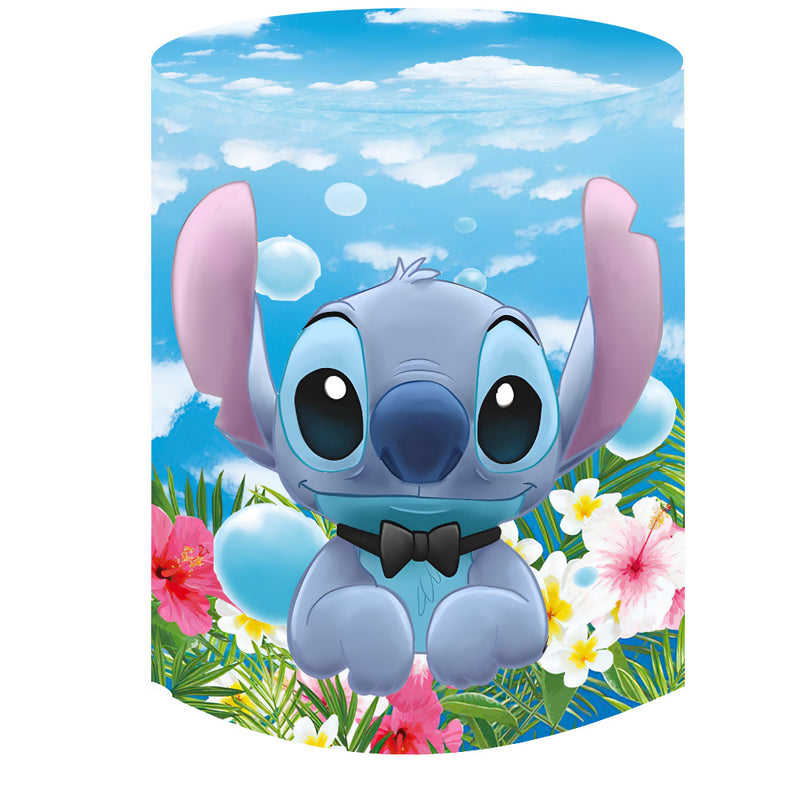 Disney-funda redonda de Lilo & Stitch para niña o niño, Fondo de