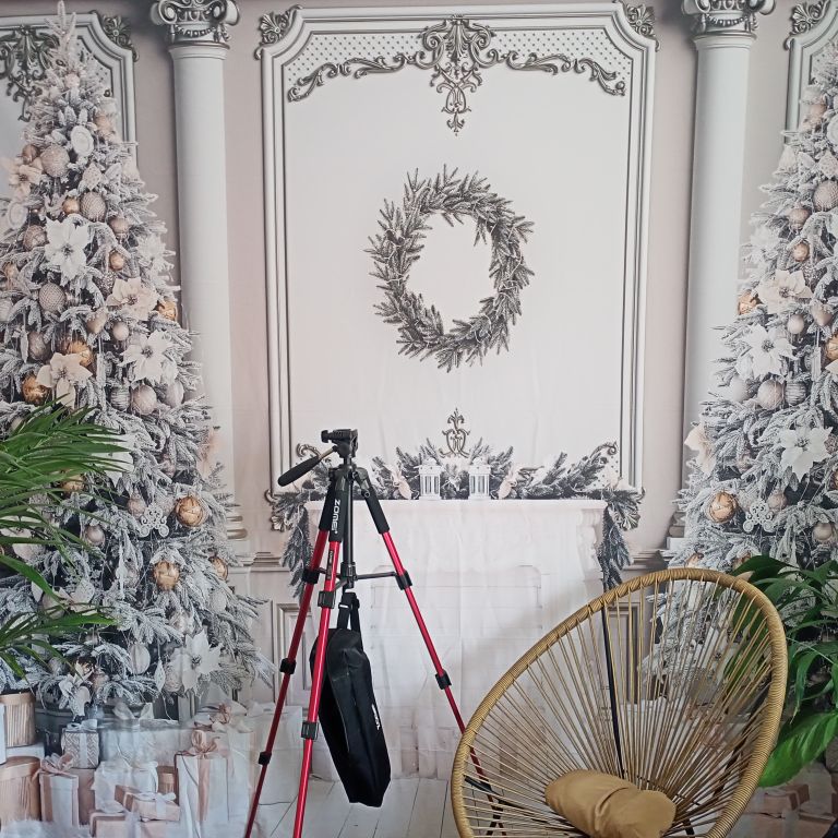 Christmas Party Vintage Chic Wall Props For Photography Backdrops Xmas Tree Fireplace Children Family Portrait Photo Background