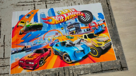 Racing Car Backdrop Hot Wheels Wild Racer Runway Boy 1st Birthday Party Custom Photography Background Photo Booth Decor Supplies