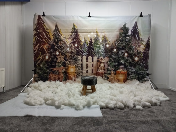 Christmas Photography Backdrop Tree Gift Baby Party Decor Background Photographic Kids