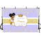 African American Baby Shower Background for Photography A Little Princess Gold Crown Party Banner Photo Booth Backdrop