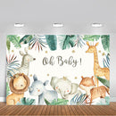 Animals Baby Shower Photo Background Safari Birthday Party Decoration Oh Baby Banner Backdrop for Photography Photo Studio