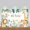 Animals Baby Shower Photo Background Safari Birthday Party Decoration Oh Baby Banner Backdrop for Photography Photo Studio