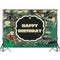 Army Sign Birthday Photography Backdrops Fighter Tank Boy's Birthday Party Background Photography Birthday Backdrop