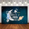 Astronaut Themed Photography Backdrop for Boys Space Ship Birthday Party Decor Photocall Backdrop Photo Studio Banner