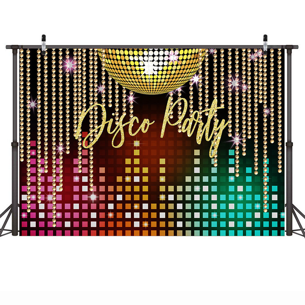 Ayco Party Photo Background Neon Adults Scene Setters Party Decoration Birthday Event Banner Portrait Backdrop Shiny