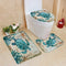 Turtle Sea Horse Dolphin Print Shower Curtain Set Bathroom Bathing Screen Anti-slip Toilet Lid Cover Carpet Rugs Home Decor