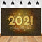 Fondo de fotografía Feliz Año Nuevo 2021 fuegos artificiales reloj champán fiesta ciudad decoración de noche telón de fondo accesorios de estudio fotográfico