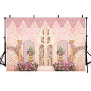 Beauty Castle Backdrop for Photography Garden Park Party Decoration Supplies for Photographic Studio Background for Photo Shoot