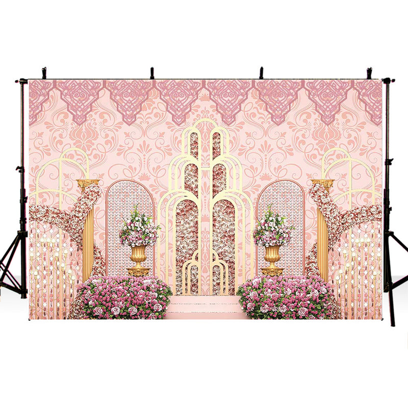 Beauty Castle Backdrop for Photography Garden Park Party Decoration Supplies for Photographic Studio Background for Photo Shoot