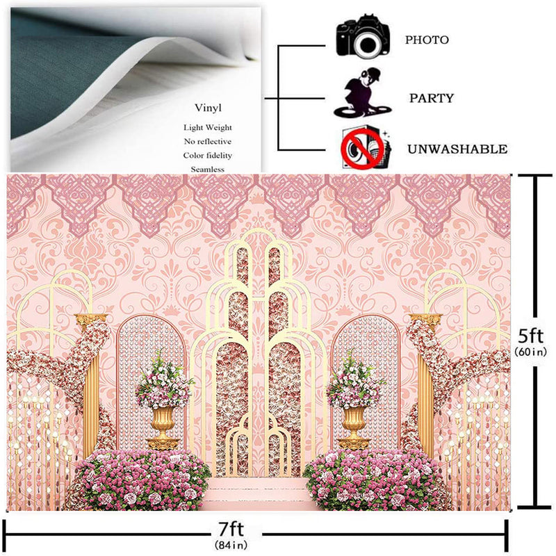 Beauty Castle Backdrop for Photography Garden Park Party Decoration Supplies for Photographic Studio Background for Photo Shoot