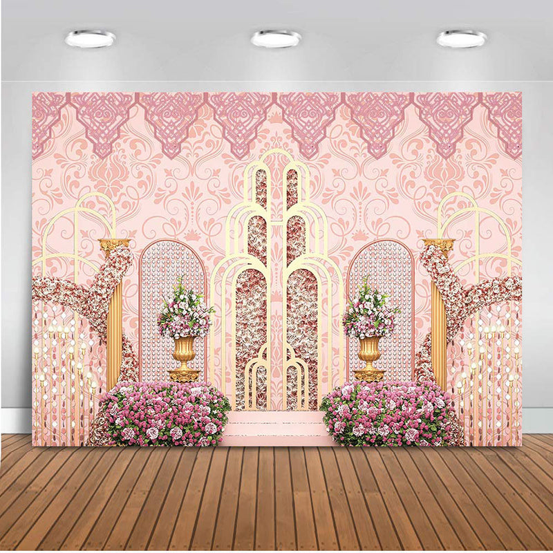 Beauty Castle Backdrop for Photography Garden Park Party Decoration Supplies for Photographic Studio Background for Photo Shoot