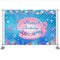 Birthday Mermaid Theme Backdrop Undersea Background Girl Kids Child Party Decor Banner Glitter Dots Starfish Baby Photo studio