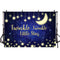 Twinkle Twinkle Little Star photography Backdrop Moon Baby Shower portrait background for photo studio Royal Blue Background Kid