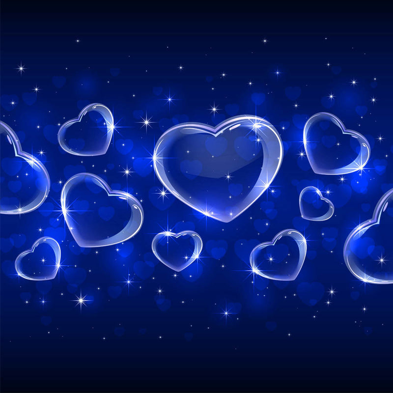 Toile de fond coeur bleu saint valentin photographie toile de fond fête d'anniversaire Photo toile de fond nouveau-né enfants Portrait Photo fond accessoires