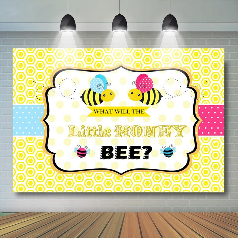 Bumble Bee Gender Reveal Backdrop What Will it Bee Gender Reveal Party –  dreamybackdrop