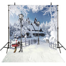 outside snow backdrop -snow village backdrop- snow white cottage -backdrop photo backdrop snow landscape- photo booth props christmas -photo booth props winter scenery -photography backdrops 8x10 snow -photography backdrops winter house