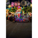 photo backdrop New year - Fireworks photo backdrop -photo booth backdrop amusement park -photo backdrop celebrate -photography backdrops kids
