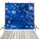 photo backdrop snowflake- photo backdrop blue -photo booth backdrop snow -photo backdrop wooden floor -photography backdrops kids-navy blue backgrounds