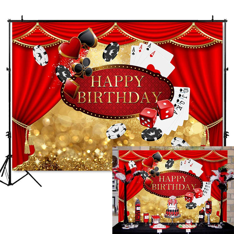 Casino Birthday Party Background Las Vegas Birthday Backdrop Casino Curtain Birthday Decorations Photography Backdrops