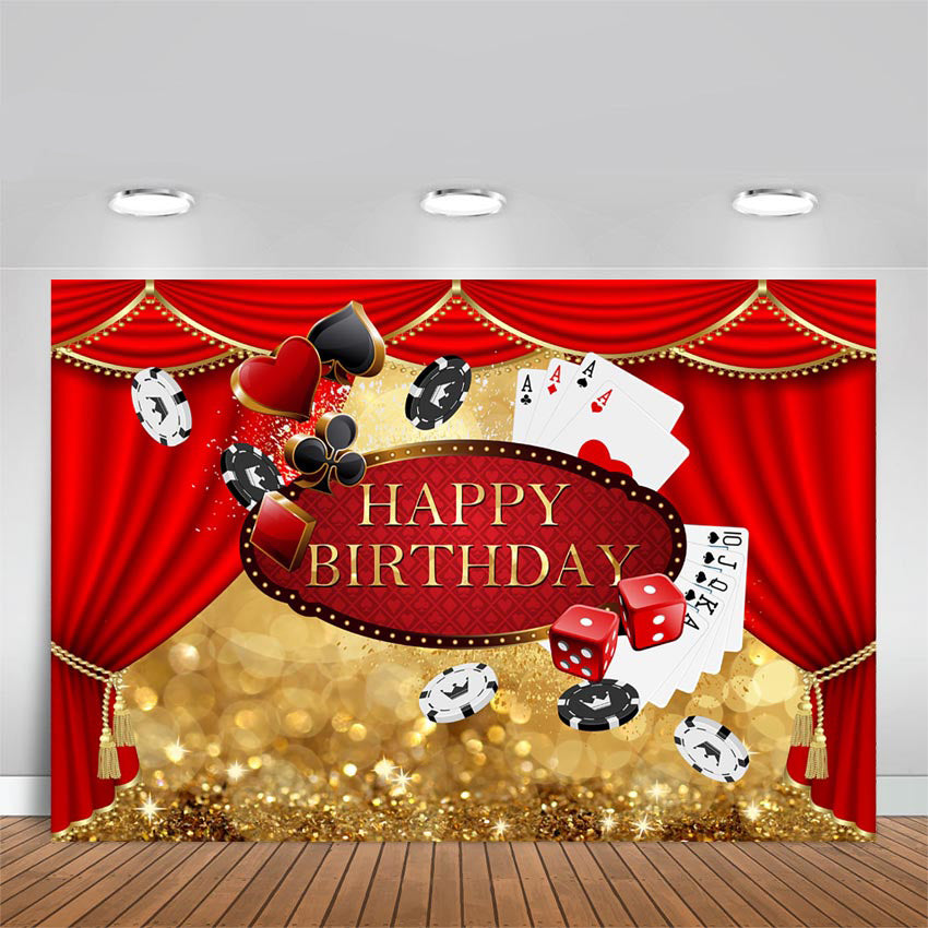 Casino Birthday Party Background Las Vegas Birthday Backdrop Casino Cu –  dreamybackdrop