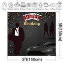 Fathers Day Casino Party Theme Backdrop Party Party Mens Birthday Decor Banner