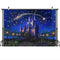Castle Fairy Tale Princess Photography Backdrop Blue Starry Sky Newborn Children Birthday Background Golden Stars Photo Studio