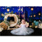 Castle Fairy Tale Princess Photography Backdrop Blue Starry Sky Newborn Children Birthday Background Golden Stars Photo Studio