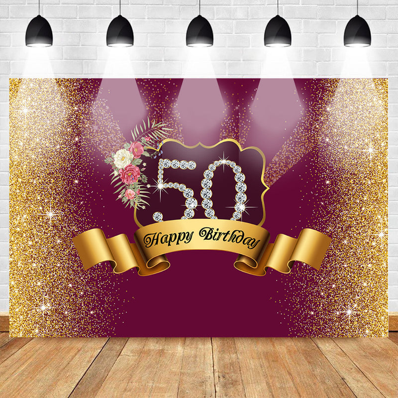  JSN PARTY Decoraciones de cumpleaños número 50 para